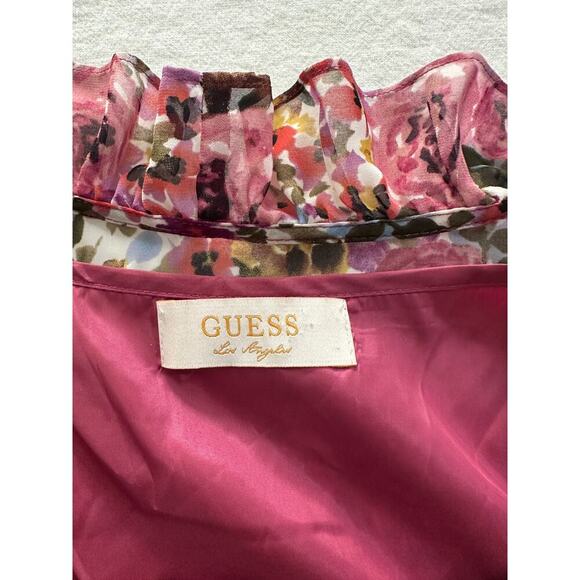 Guess Ruffle Trim V-Neck Dress size Medium - Picture 4 of 4